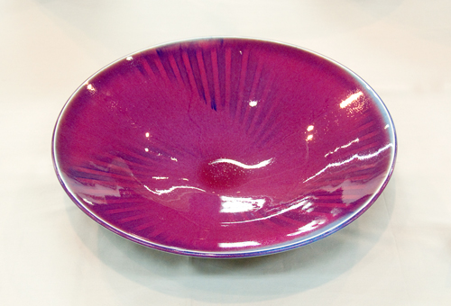 紫紅釉　平鉢